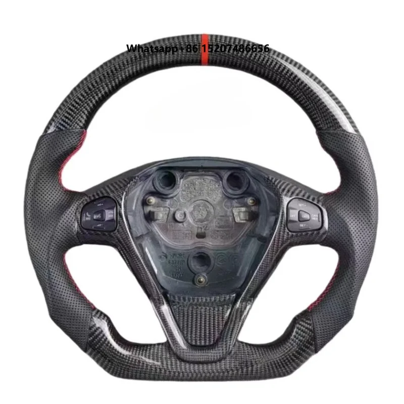 Carbon Fiber D-Shaped Sport Steering Wheel with 3.5/4.0KG Weight and 45mm Grip Size for (MK7)