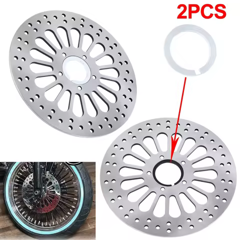 2pcs 11.5" 292mm Front Brake Disc Rotor Motorcycle Brake Rotor Disk For Harley Dyna Sportster 883 1200 Touring 2000-2005