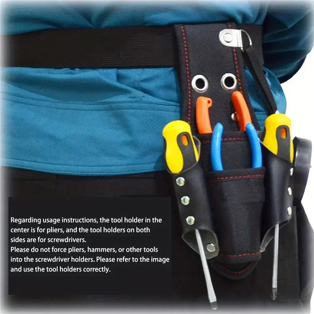 

Screwdrivers Electrician Hole Tool Bag Insertion Pliers Two Levels Pliers D-ring Hanging Hook Holders Slots Dedicated Practical