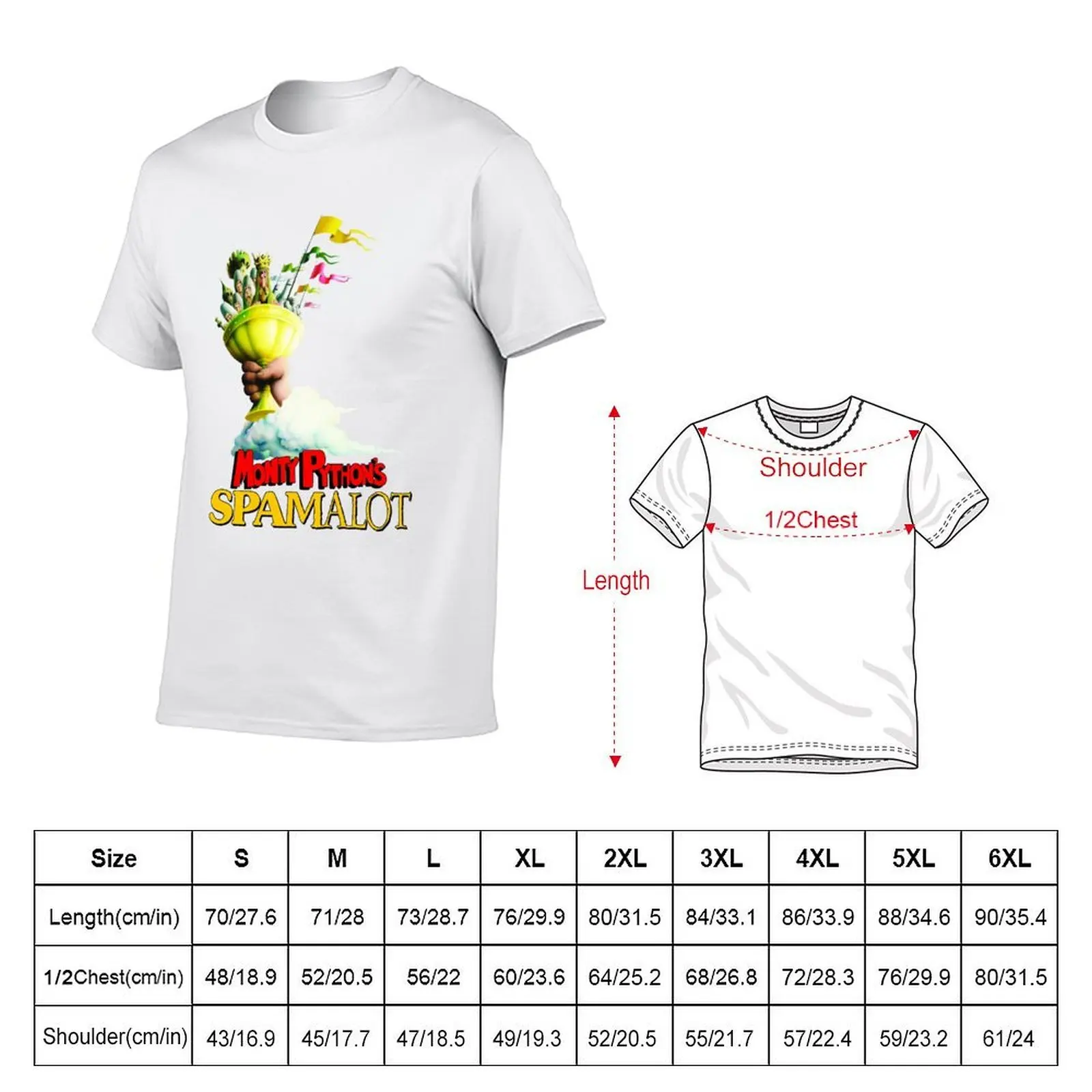 Mon Py Threethon'S Spamalot T-Shirt man t shirt cotton high quality man t shirt cotton T-Shirt