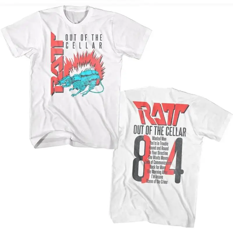 Vintage Ratt Out Of Cellar Unisex T-Shirt Reprint Full Size S-3XL