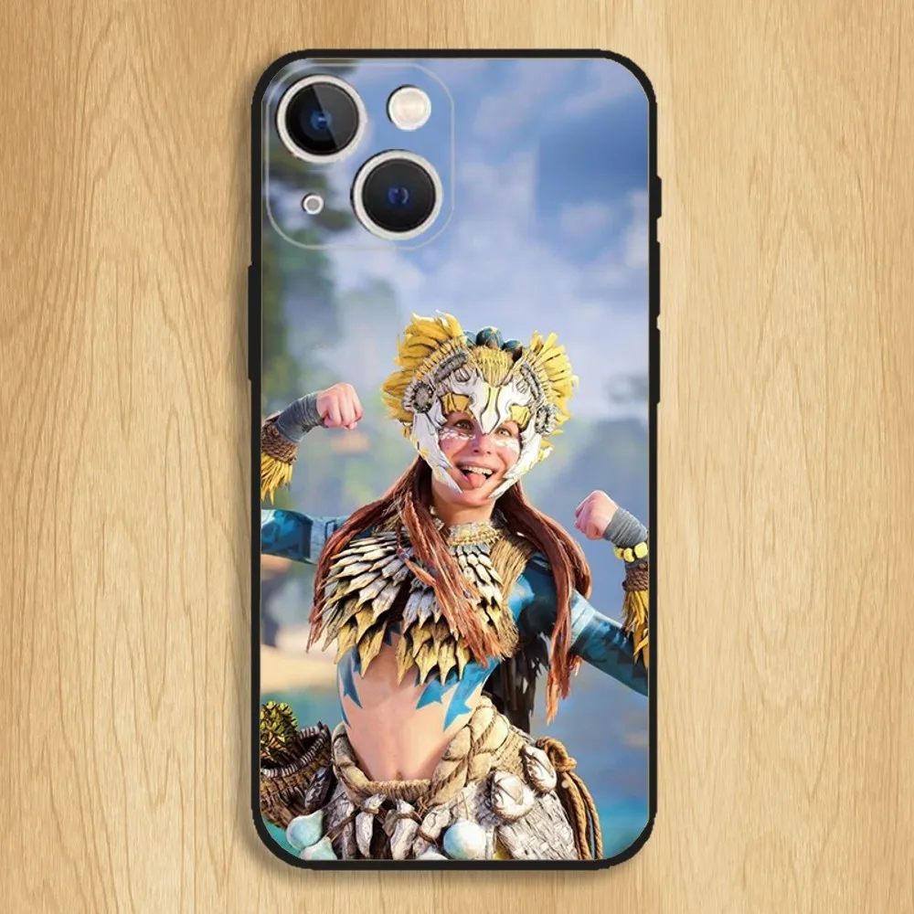 Horizon Zero Dawn Aloy Phone Case For iPhone15,14,13,12,11,Pro,Max,Plus,Mini,X,XS,XR,8,7,6,S,Plus,SE Soft Black Case