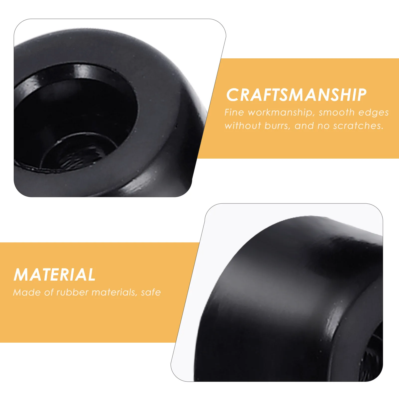 

4Pcs 3D Printer Cushioning Pad Anti Vibration Feet with Embedded Rubber Strong Adhesion Shockproof Protection for Printer