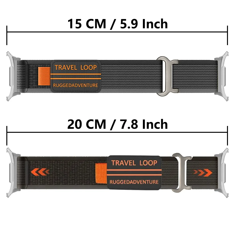 Samsung Galaxy için naylon döngü kayışı izle Ultra 47mm seyahat döngü erkek spor Band için Galaxy 7 Ultra 47mm hiçbir boşluklar bilezik Correa