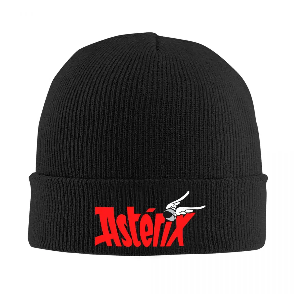 Asterix And Obelix Knitted Hat Beanie Autumn Winter Hat Warm Street Asterix Comics Logo Caps for Men Women