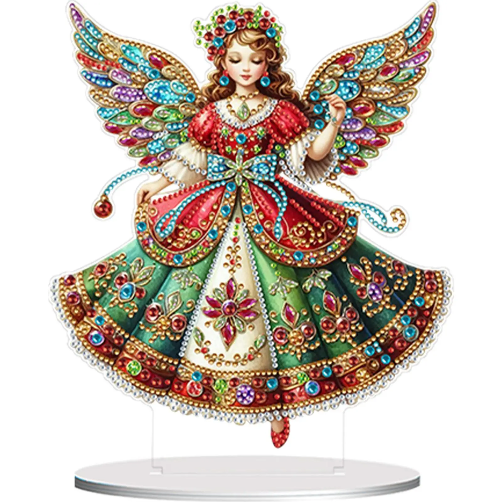 

Набор для алмазной вышивки «Девочка-ангел» особой формы, 5D DIY Алмазное искусство, настольные украшения для дома и офиса