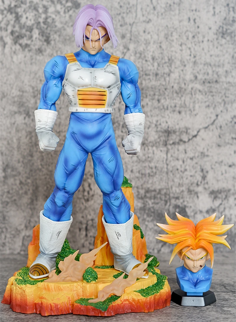 Anime Dragon Ball Z Super Saiyan Trunks PVC Action Figure Battle Statue Collection Model Kids Toys Doll Gifts 29cm