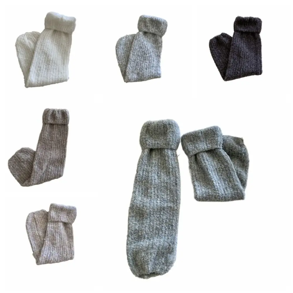 Scaldamuscoli invernali caldi e spessi vintage Coprigambe in peluche Kawaii Lolita JK Y2K Scaldamuscoli Kinted Streetwear