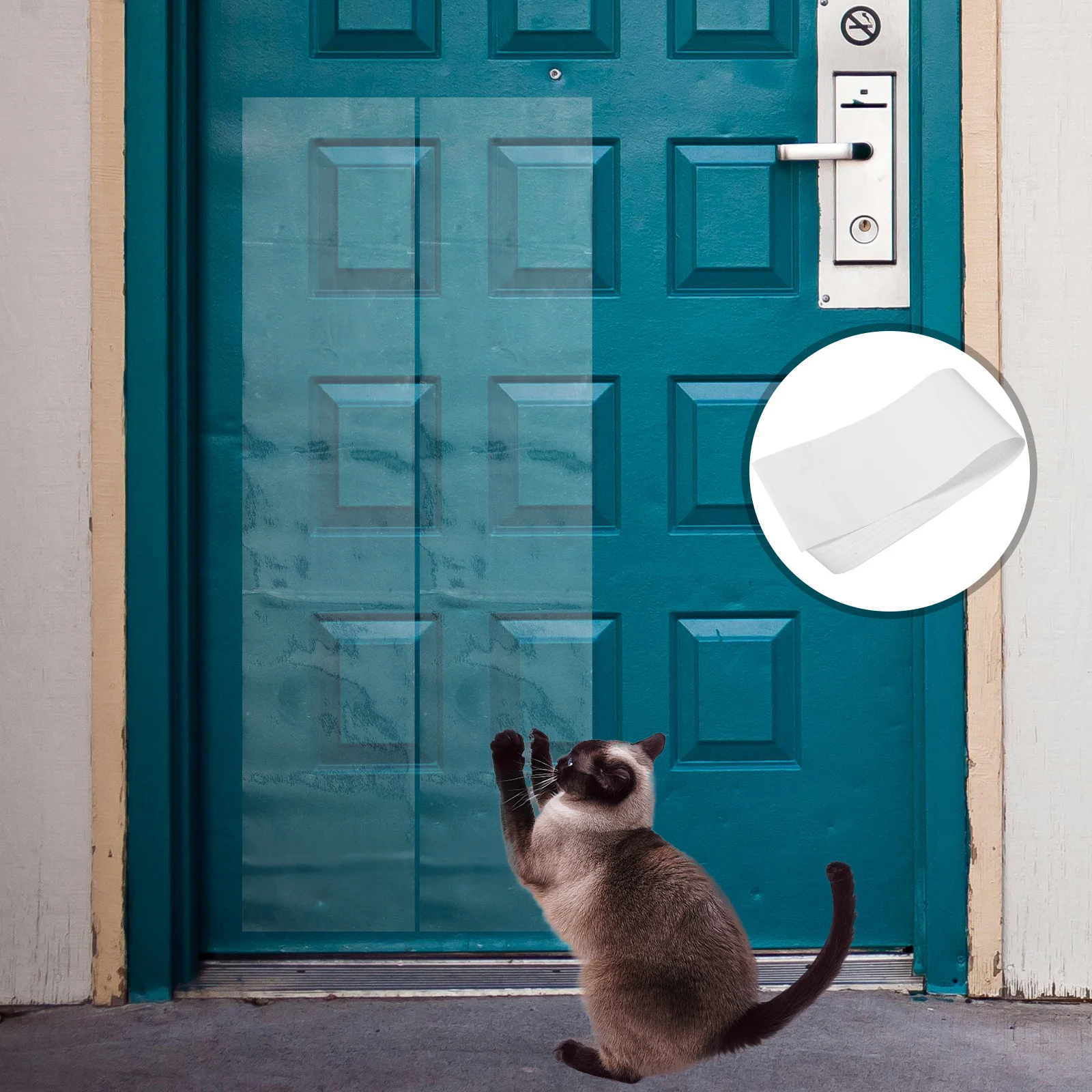 

4Pcs Door Protector Scratch Shield Transparent Furniture Guard for Walls Window Sill Dog Scratch Protection