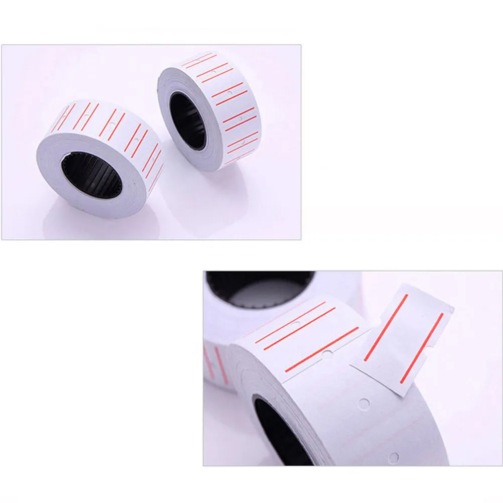 

10 рулонов этикеток-стикеров для ценников, совместимых с однострочными ценникорезами, для супермаркетов и продуктовых магазинов