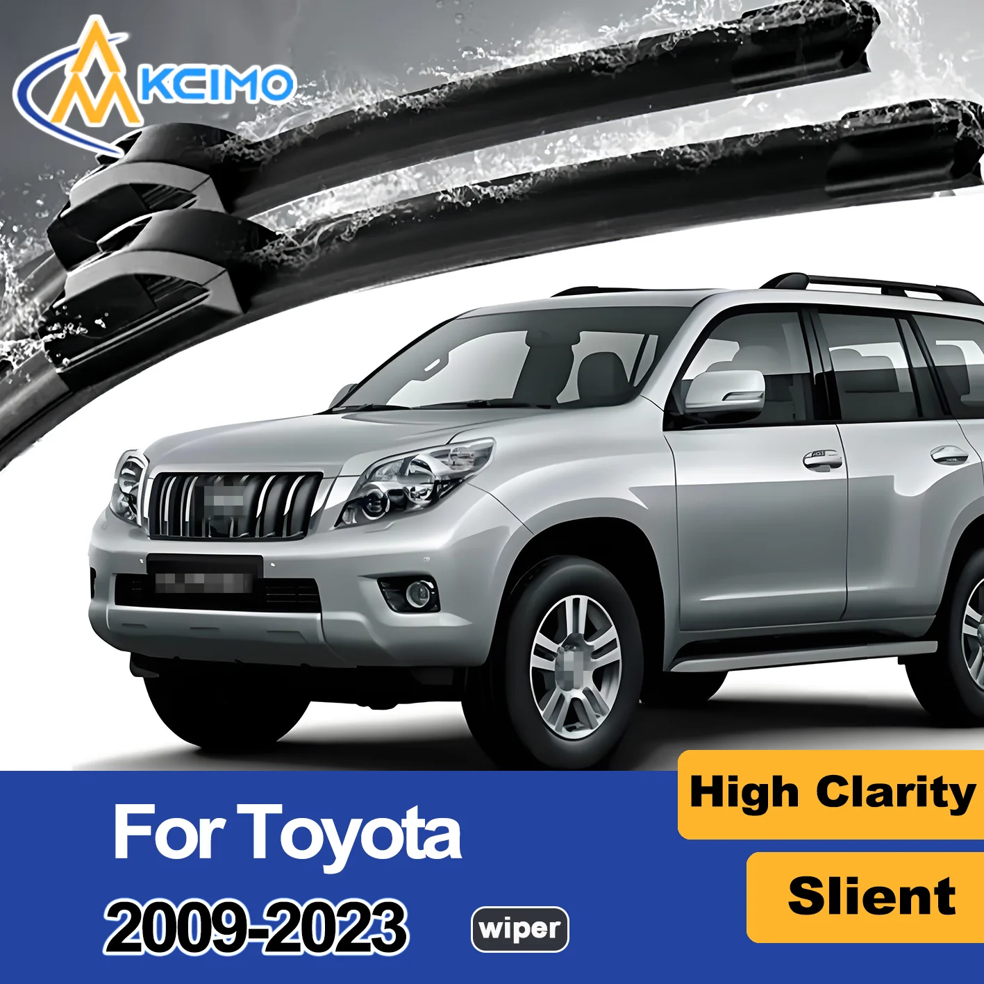 

KCIMO 2PCS New Wiper Blade for Toyota Land Cruiser Prado J150 2009-2023 Lexus GX 400/460 Front Windshield Accessories 2023 2022