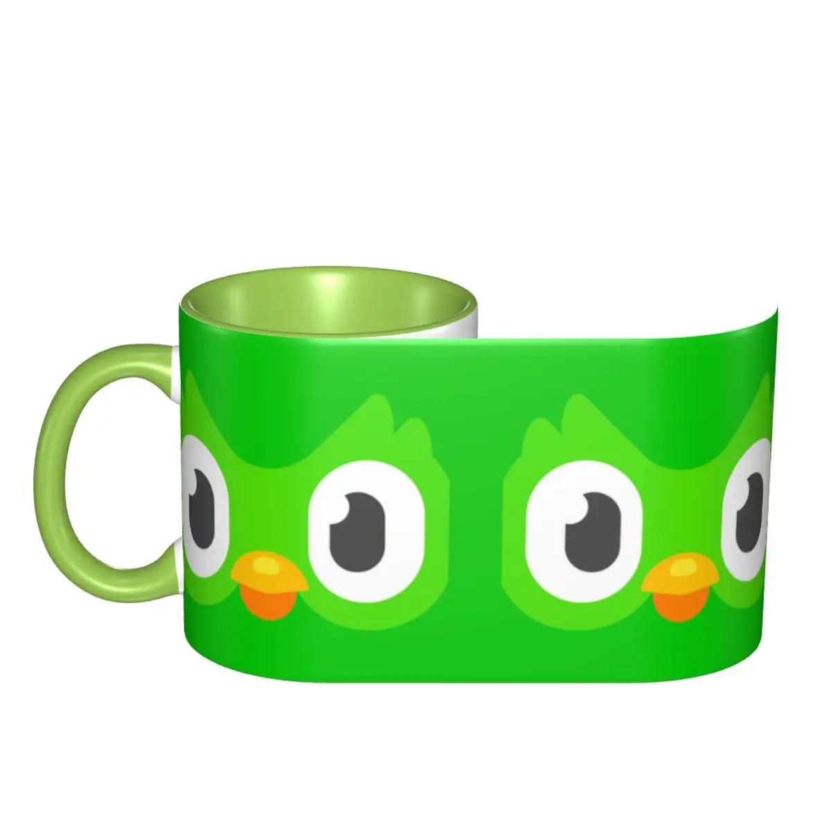 Customized Duolingos Owl Duo Coffee Mugs DIY Ceramic Tea Milk Cup 3