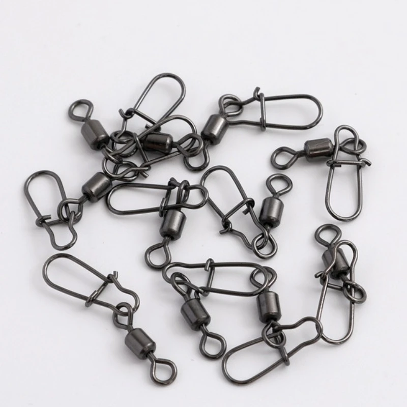 Reinforced pin 100Pcs/50Pcs American swivel fishing gear accessories figure-of-eight ring connector