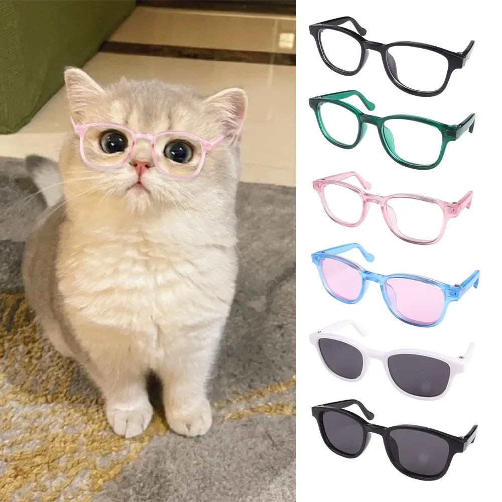 

Pet Glasses Cat and Dog Sunglasses Cool Take Photos Dressing Sunscreen Windproof Cat Glasses Personalized Pet Accessories