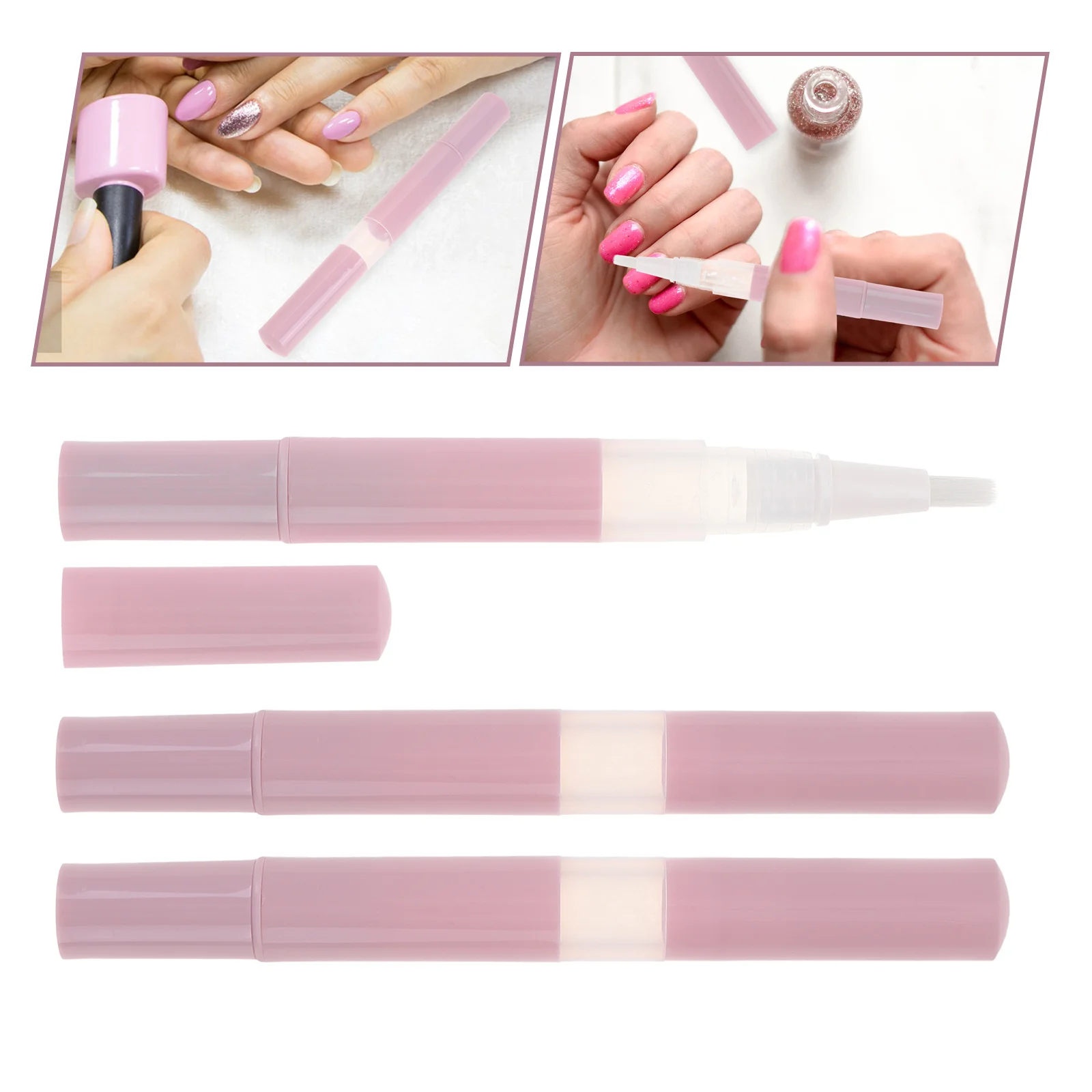 4 قطعة أنابيب ملمع الشفاه إعادة الملء أقلام تويست شفافة لنمو رمش السائل زيت الأظافر موزع العطور قضيب