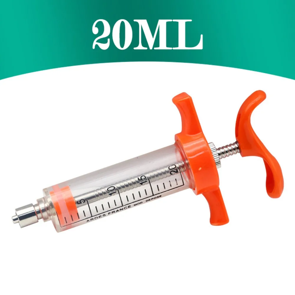 10/20/30/50mL Livestock Liquid Dosing Applicator Reusable Graduated Barrel Bird Feeding Injector Fiberglass
