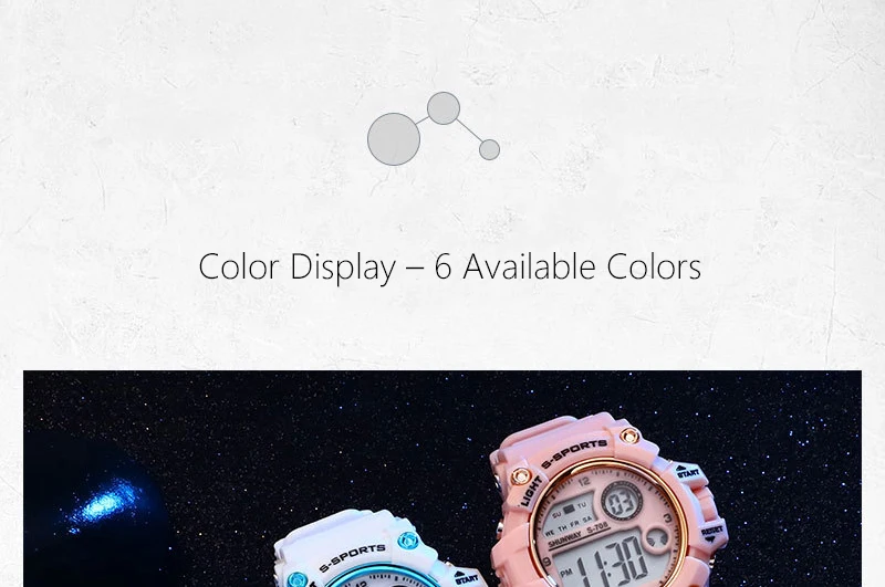UTHAI CE133 Children's Electronic Watch Sports Watch for Boy Girl Waterproof Alarm Clock Multifunctional Clock