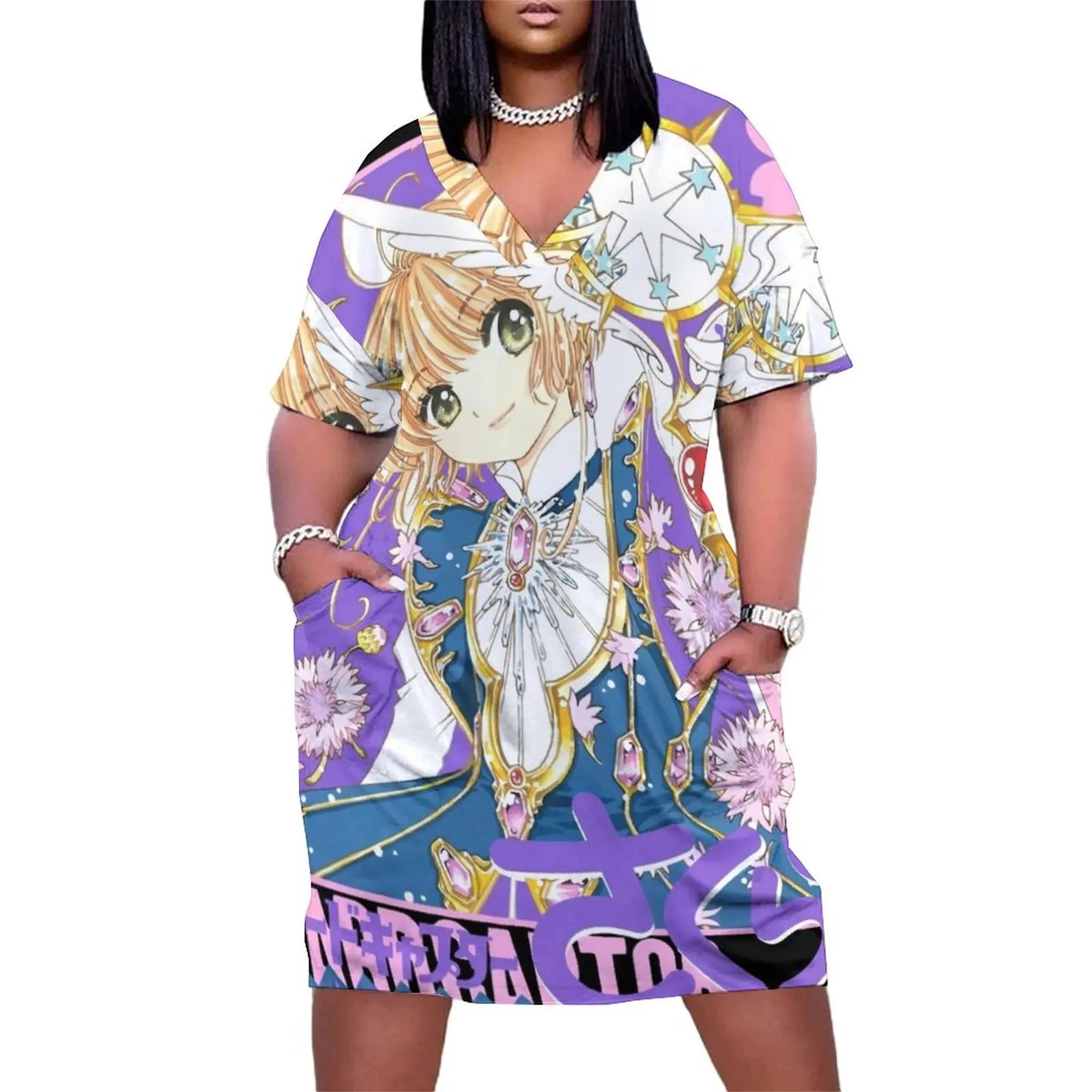 

Cardcaptor Sakura Loose Pocket Dress dresses korean style clothes Beachwear elegant and pretty women's dresses