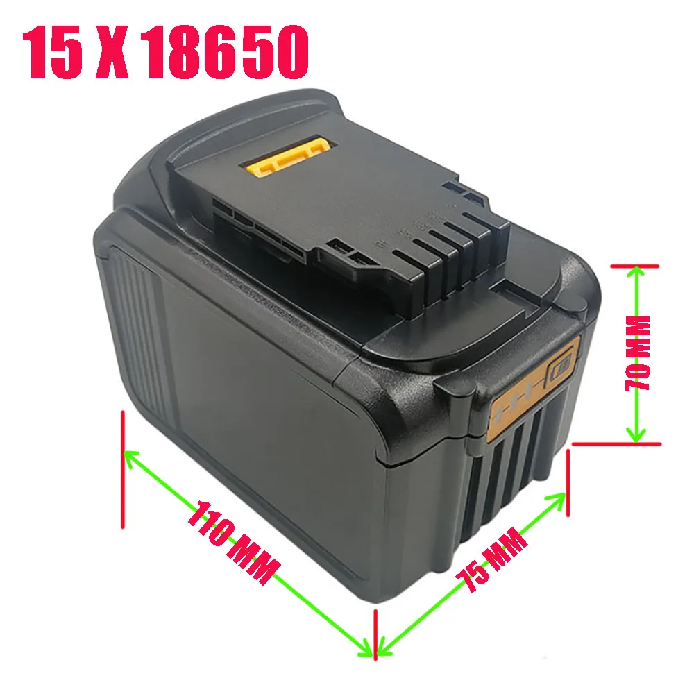 Imagem -06 - Li-ion Battery Plastic Case Pcb Carregamento Proteção Circuit Board Box Shell para Dewalt 18v 20v 9ah Dcb183 Carcaças de Etiqueta Dcb200