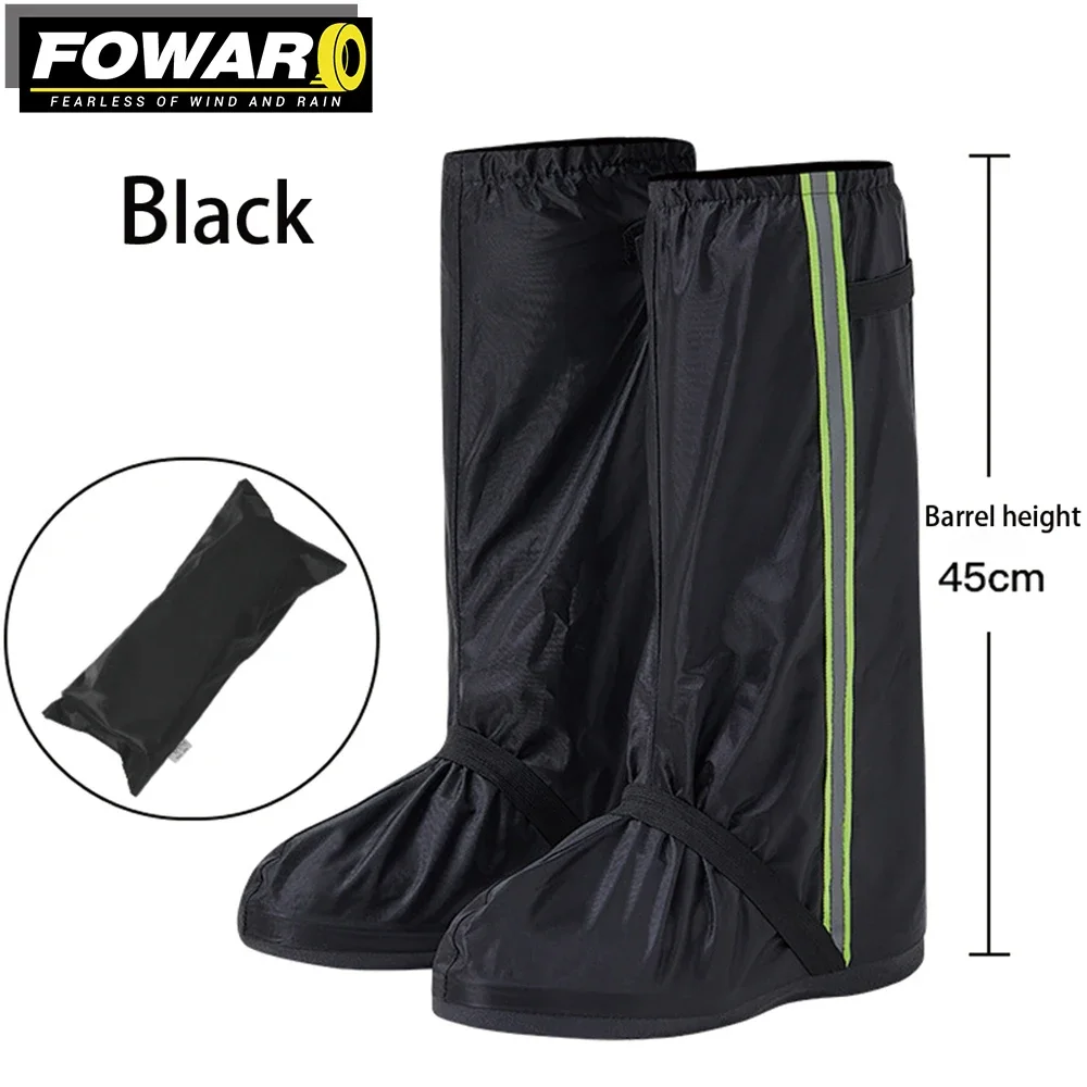 Motorcycle Boots Shoe Covers Moto Reusable Motocross Cycling Bike Rain Boot Shoes Covers Rainproof Shoes Cover Rainproof Thick