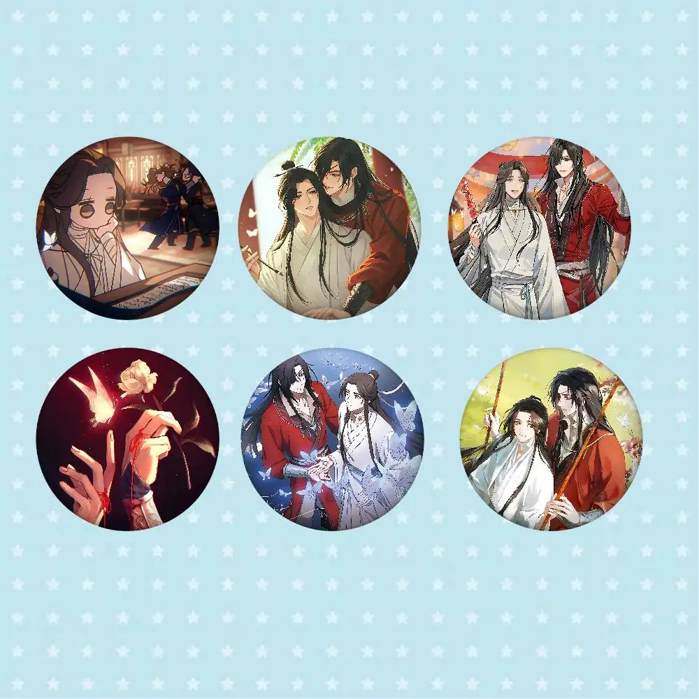 Anime Heaven Officials Blessing Cover Brooches Funny Meme Badge Fashion Jewelry Gifts