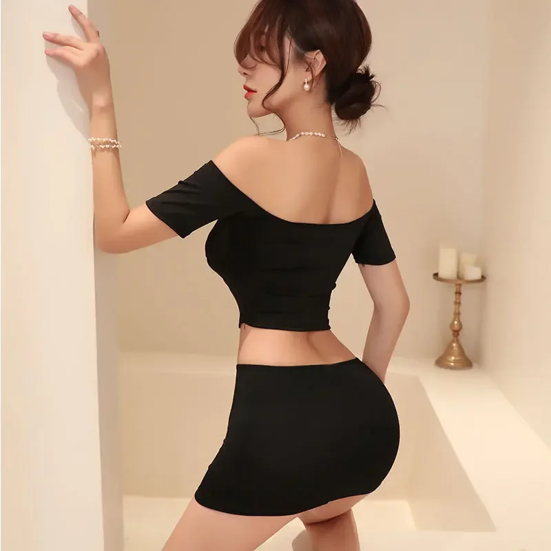 Sexy Lingerie Secretary Uniform Cosplay Porno Office Erotic Porno Babydoll Sleepwear Set Party Adult Games Sex Clothes Nightwear