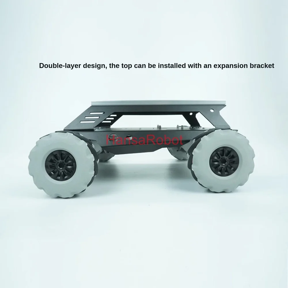 V5 4WD Double Chassis Metal Mecanum Wheel Intelligent Robot Car 24V DC Motor 50KG Load Capacity Supports Wireless Control - Image 6