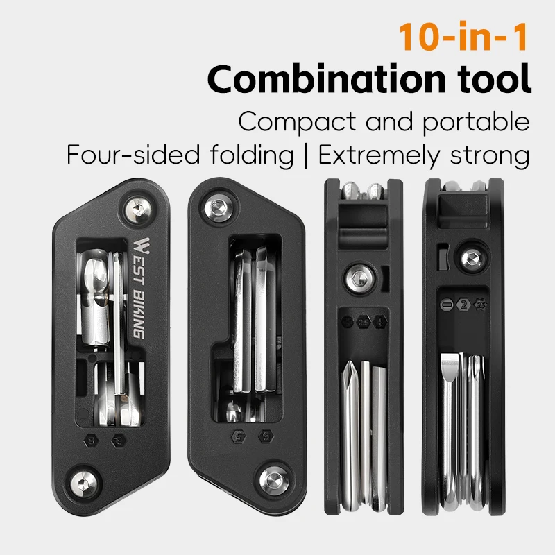 

Портативный инструмент для ремонта велосипеда 10-в-1, многофункциональный велосипедный шиномонтажный ключ, набор отверток для MTB, дорожные велосипедные аксессуары