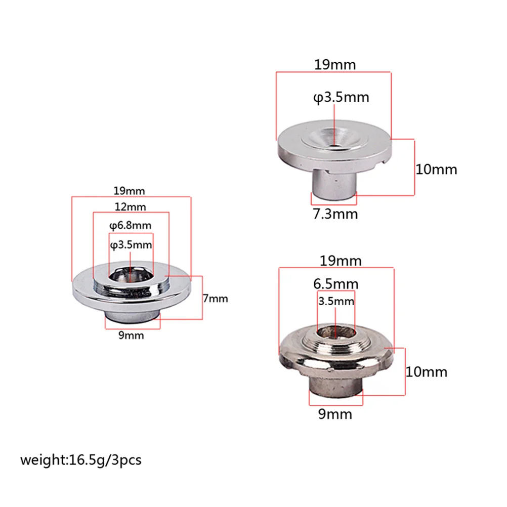 

3Pcs Bass Pressure String Tree Buckle Silver Durable Guitar Parts String Retainer Tool Roller Replacement Kit Guitar Parts