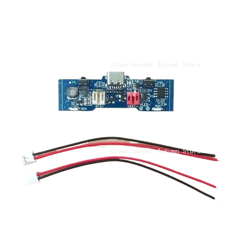 3.7V Clip Fan Main Control Board 6 Inch 5 Speed Adjustable Speed Circuit Board Brushed Motor Replacement Parts