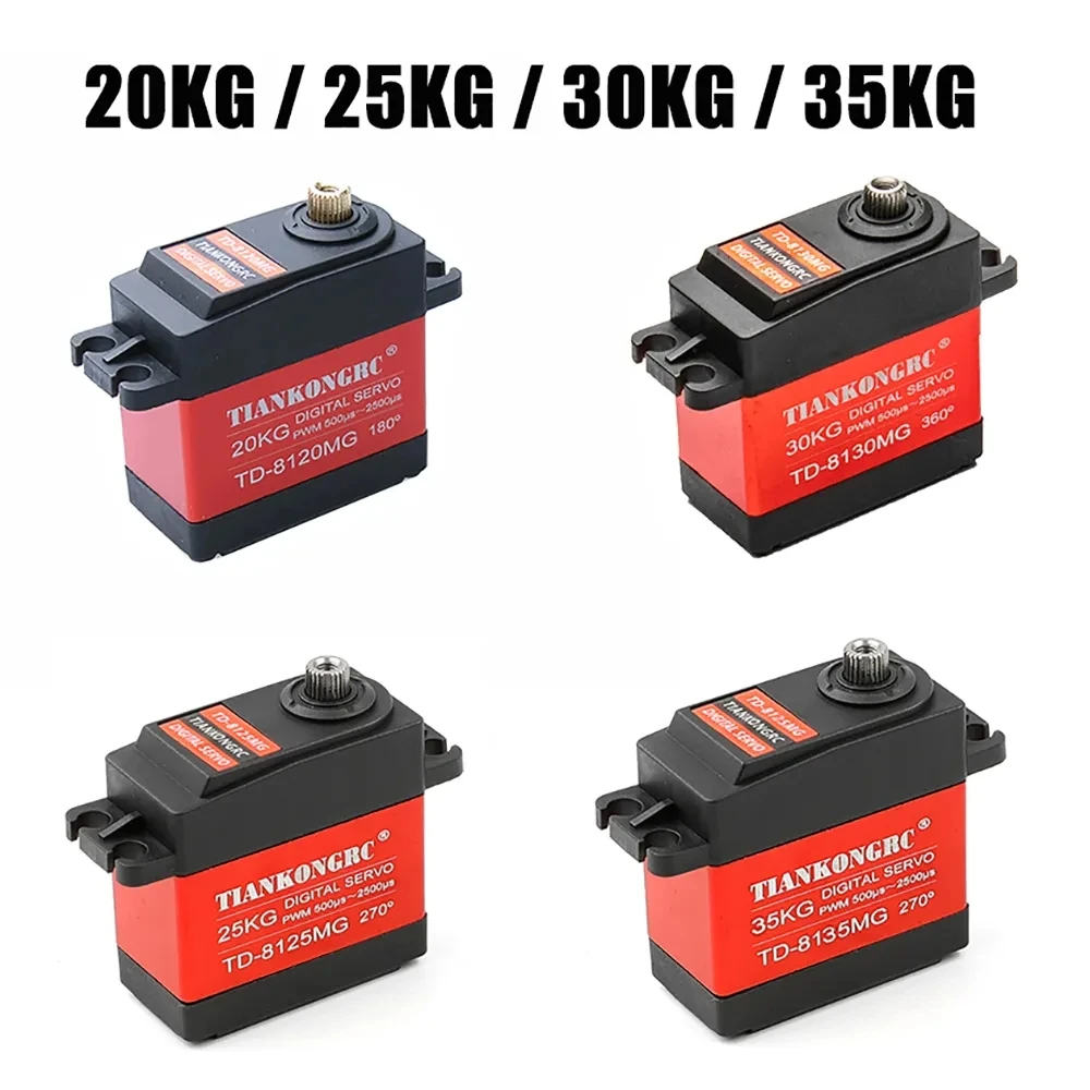 4PCS/lot Waterproof servo 20KG 25KG 30KG 35KG Large metal gear digital servo baja servo for 1/8 1/10 Scale RC Cars