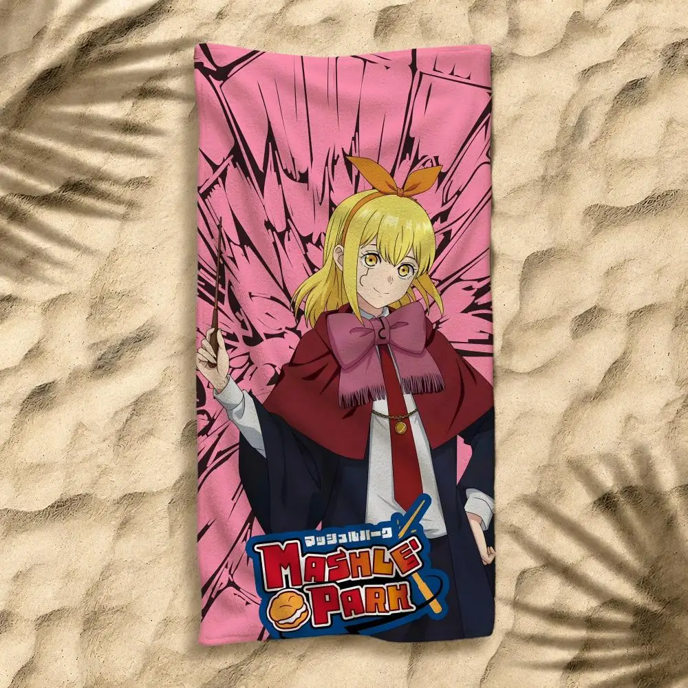 Anime Mashle Magic and Muscles Towel Towel Soft Pool Gift For Travel Gym Shower Cool Camping Quick Dry Sports  Large Beach Towel view 3