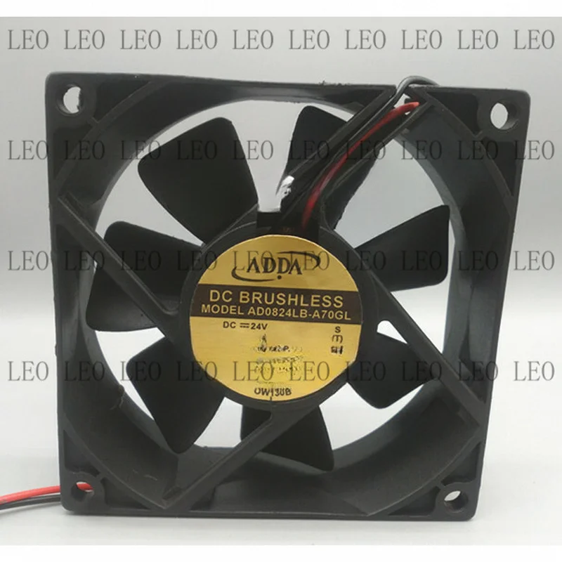 MY 1pcs For  ADDA AD0824LB-A70GL 8CM 8025 24V0.09A double roll inverter cooling fan