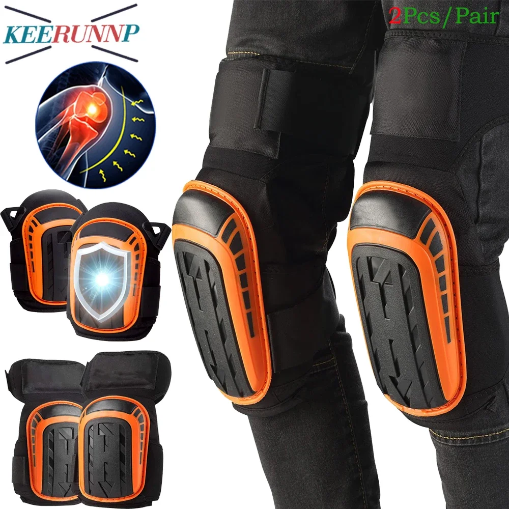 

2Pcs Knee Pads for Men & Women, Heavy Duty Gel Cushion, Non-Slip Design – Perfect for Construction, Flooring, Gardening Work