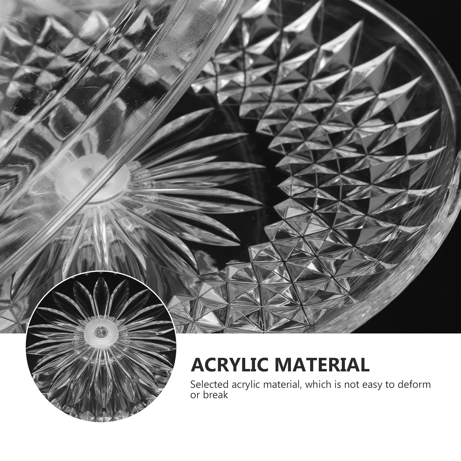 

1Set Transparent Acrylic Food Dust Cover Dome Protective Cover for Cake Dessert Display Holder Fresh Keeping Cake Stand Tray