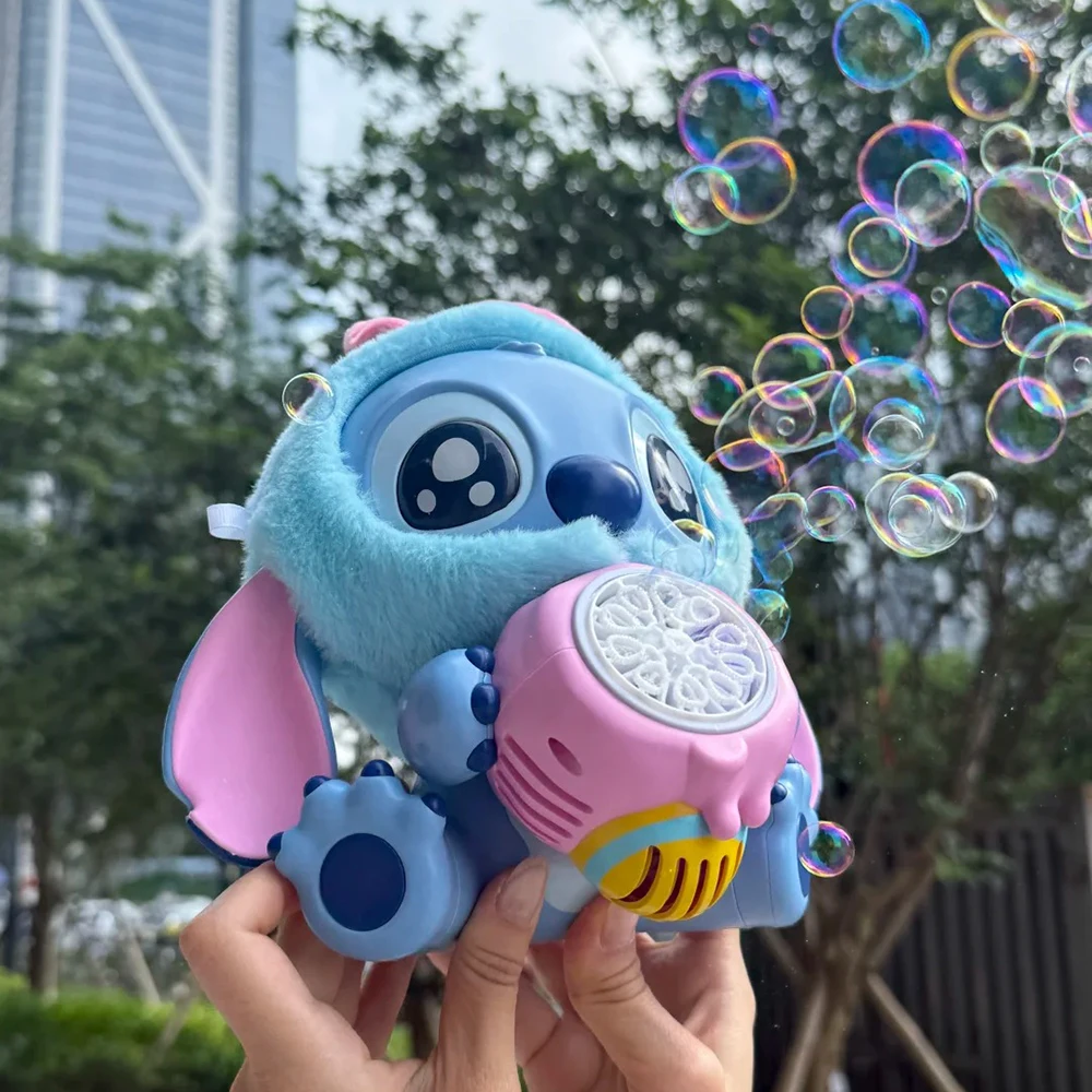 

Toptoy Stitch милый пузырь ручная электрическая игрушка для девочек подарок на день рождения украшения Коллекционная фигурка