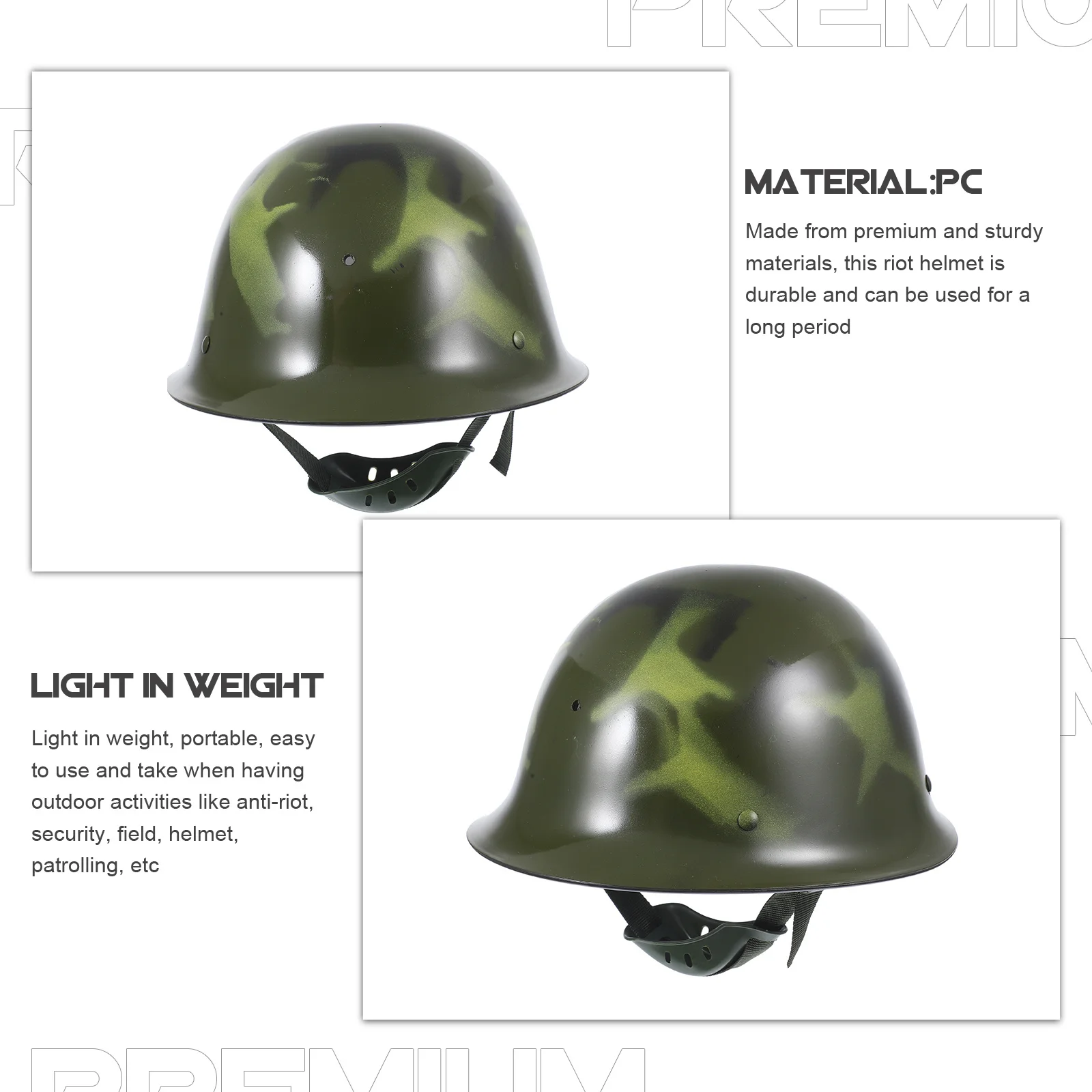 مكافحة الشغب قابلة للتنفس، خفيفة الوزن ومريحة، هيكل قوي لغطاء حماية دورية الأمن في الهواء الطلق مموه #5