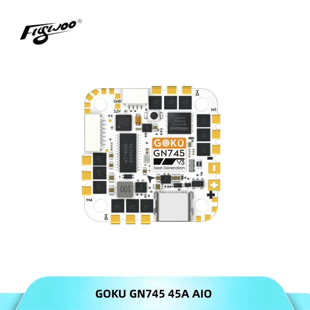 

Flywoo GOKU GN745 AIO V3 45A ESC, plug and play, Type-C interface suitable for FPV drone DIY parts