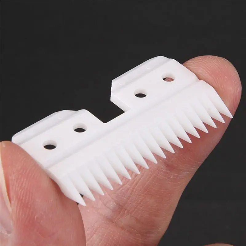 N98R 12Pcs Cutting Blade 18-Tooth Zirconia Blade Clipper Cutting Blade Hair Clipper Blade For Oster A5 S