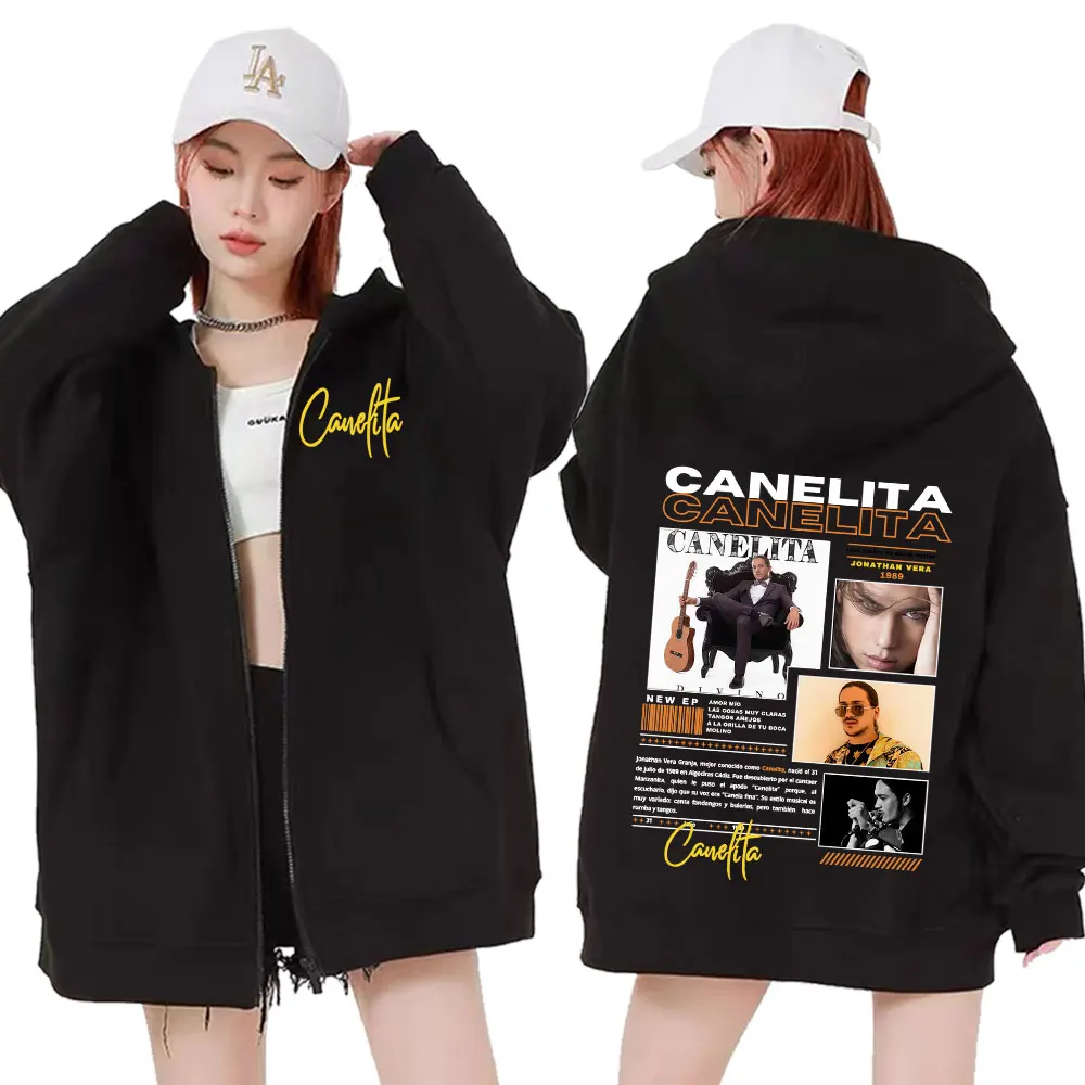 

Canelita Jonathan Vera, толстовки на молнии с графическим покрытием для мужчин и женщин, Лидер продаж, винтажные толстовки на молнии в стиле хип-хоп, большие толстовки с капюшоном, топы
