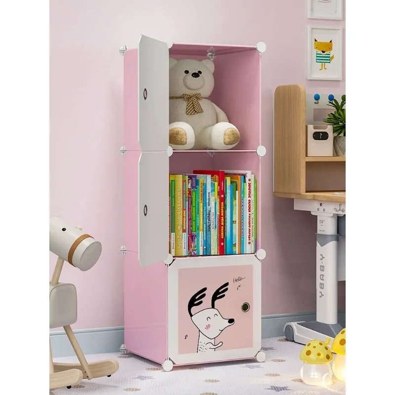 The bookshelf shelf can be moved, the floor-to-ceiling multi-layer book storage is stored next to the student's desk,