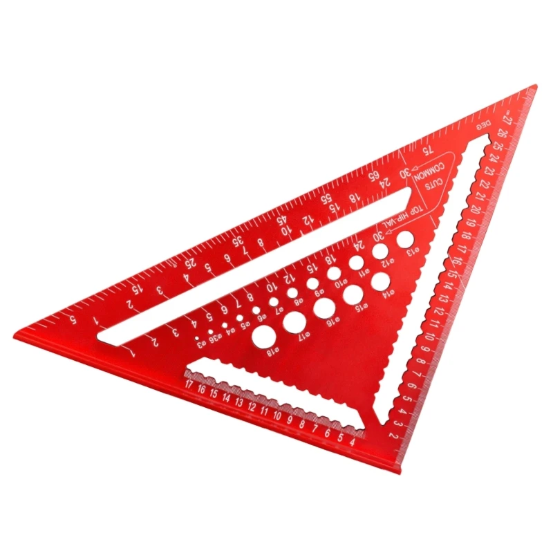 Measuring Ruler 45/90 Degree Aluminum Woodworking Square Protractors for Engineer