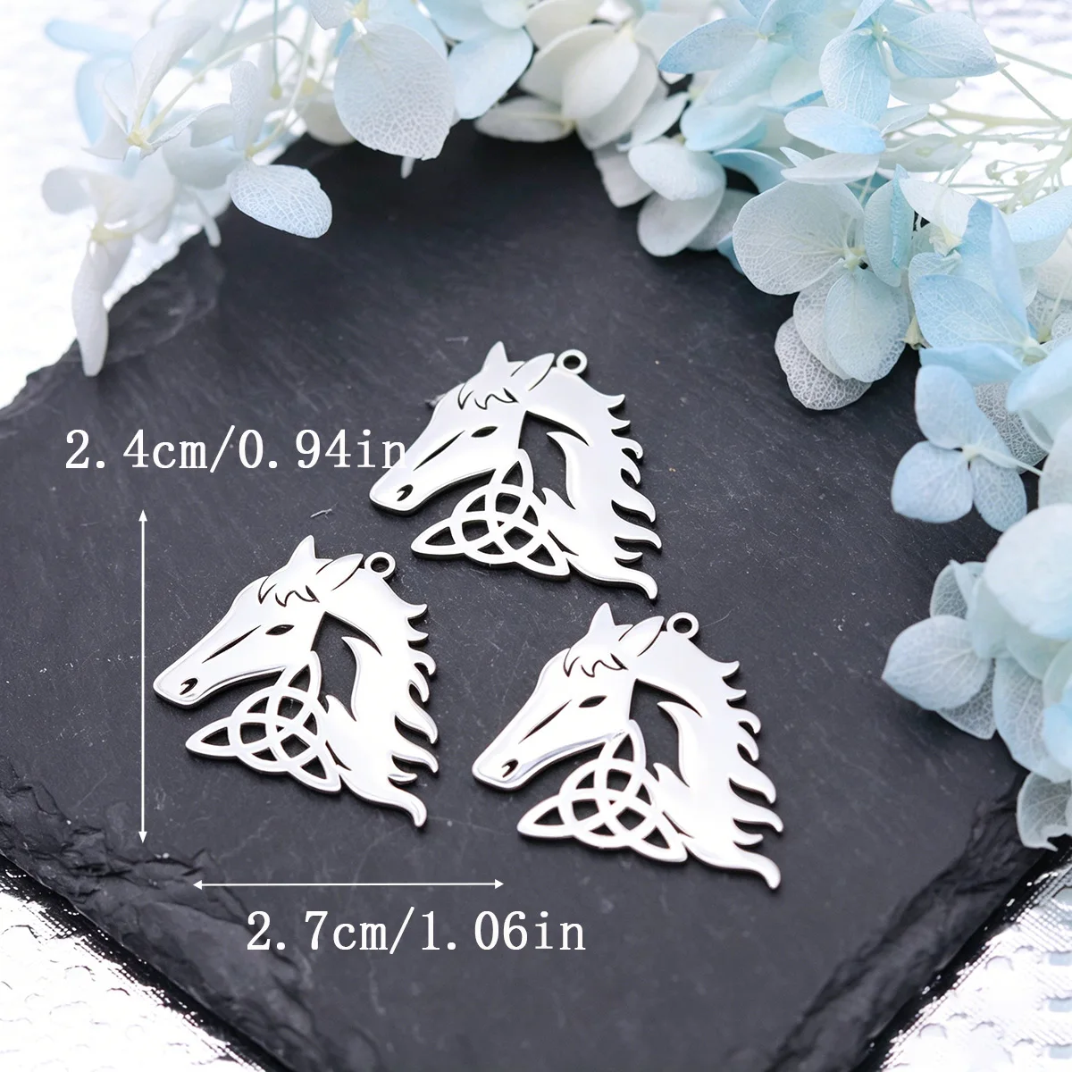 3pcs Phoenix Charms DIY Earring Necklace Bracelet Flamingo Snake Bat Bear Lotus Flower Bar Horse Pendant For Jewelry Making