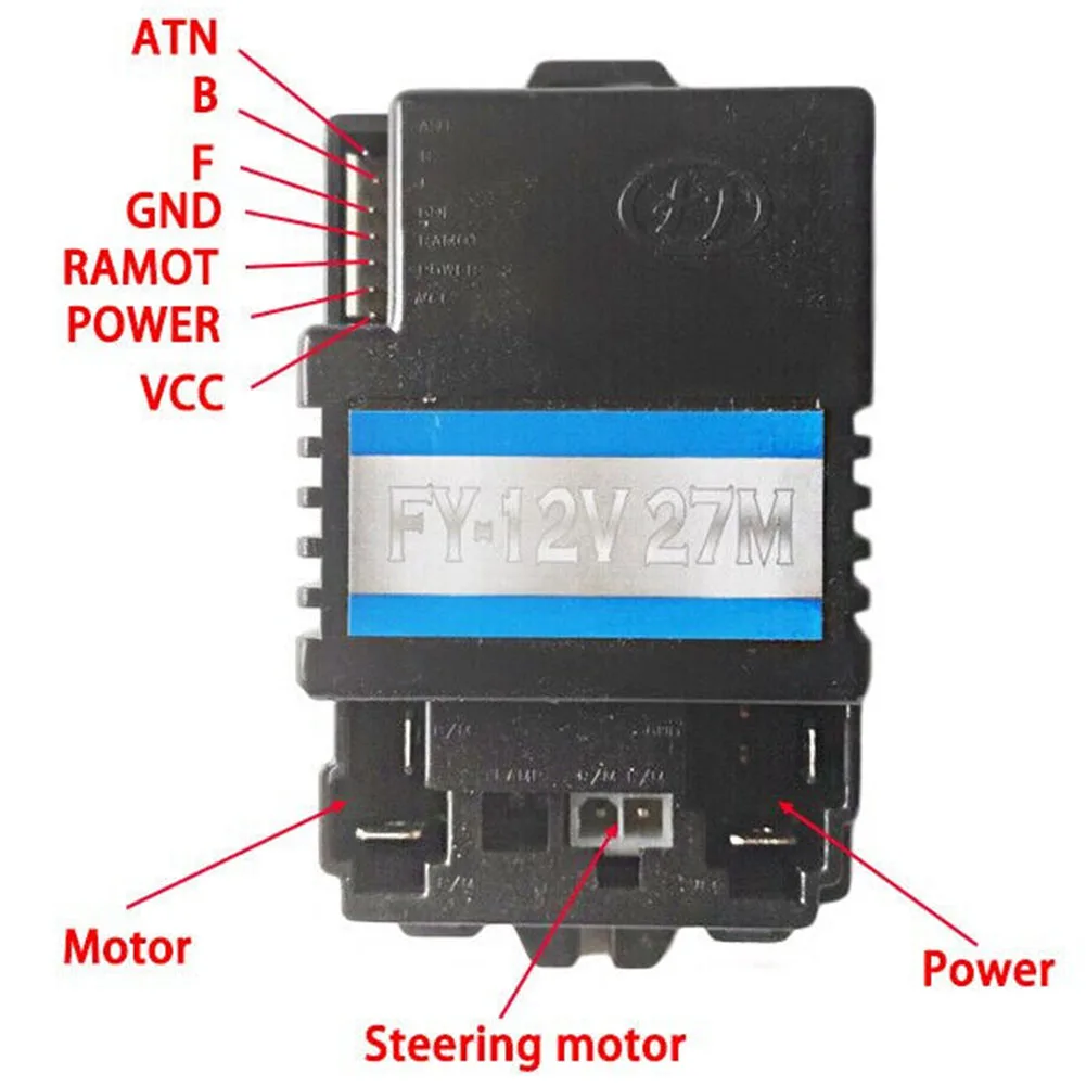 1pcs FY-12V FY-6V 27M Receiver For Children Electric Car 27.145Mhz Remote Control 4-way Remote Control Home Improvement Tools