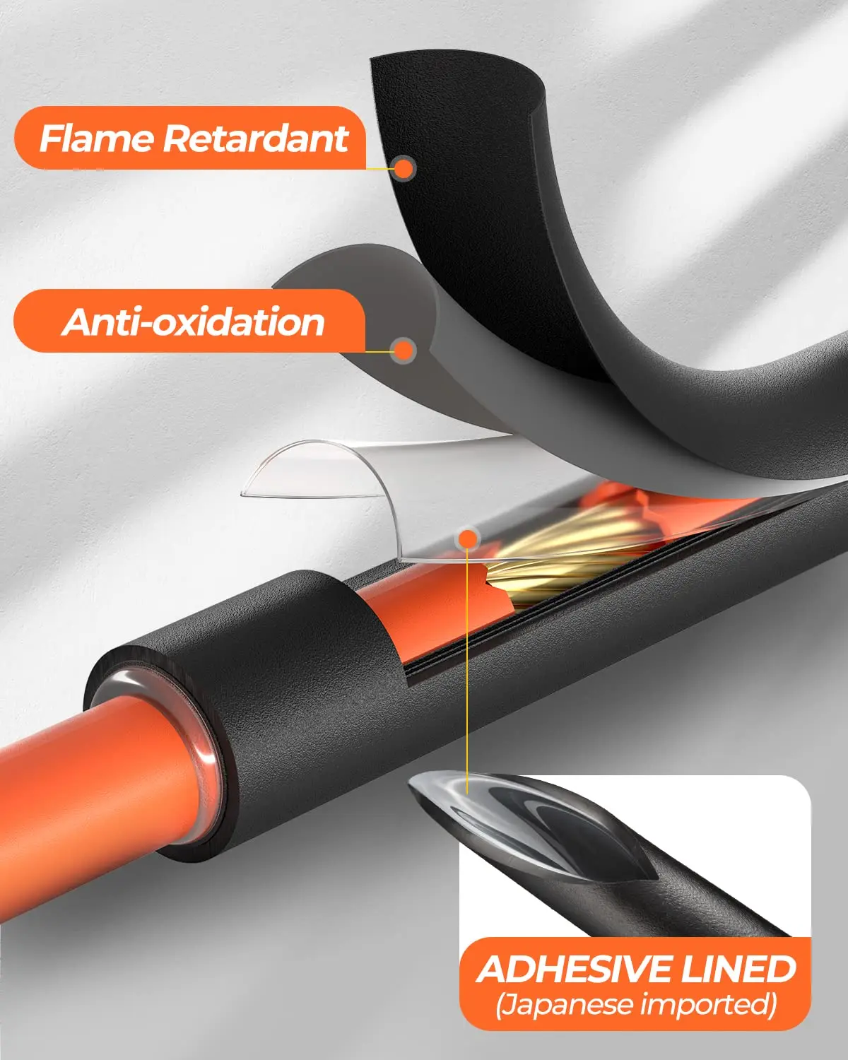 مجموعة أنابيب الانكماش الحراري 400 قطعة - 1:1 مبطنة باللون الأسود بالكامل، غلاف انكماش من الدرجة البحرية - أنابيب الانكماش الحراري الصناعية #4