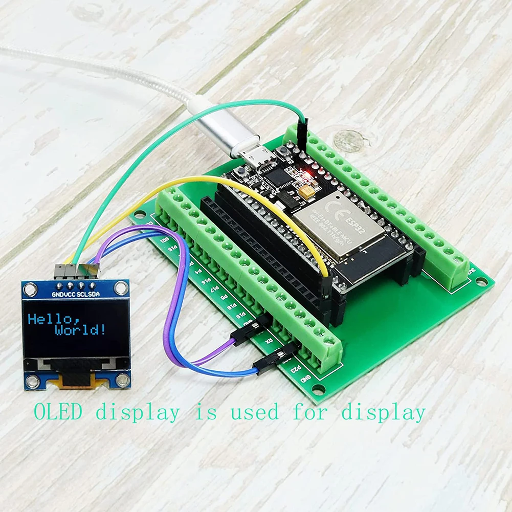 ESP32 Development Module ESP-WROOM-32 GPIO 1 Into 2 Microcontroller Development Board Dual Core CPU WiFi Bluetooth-compatible