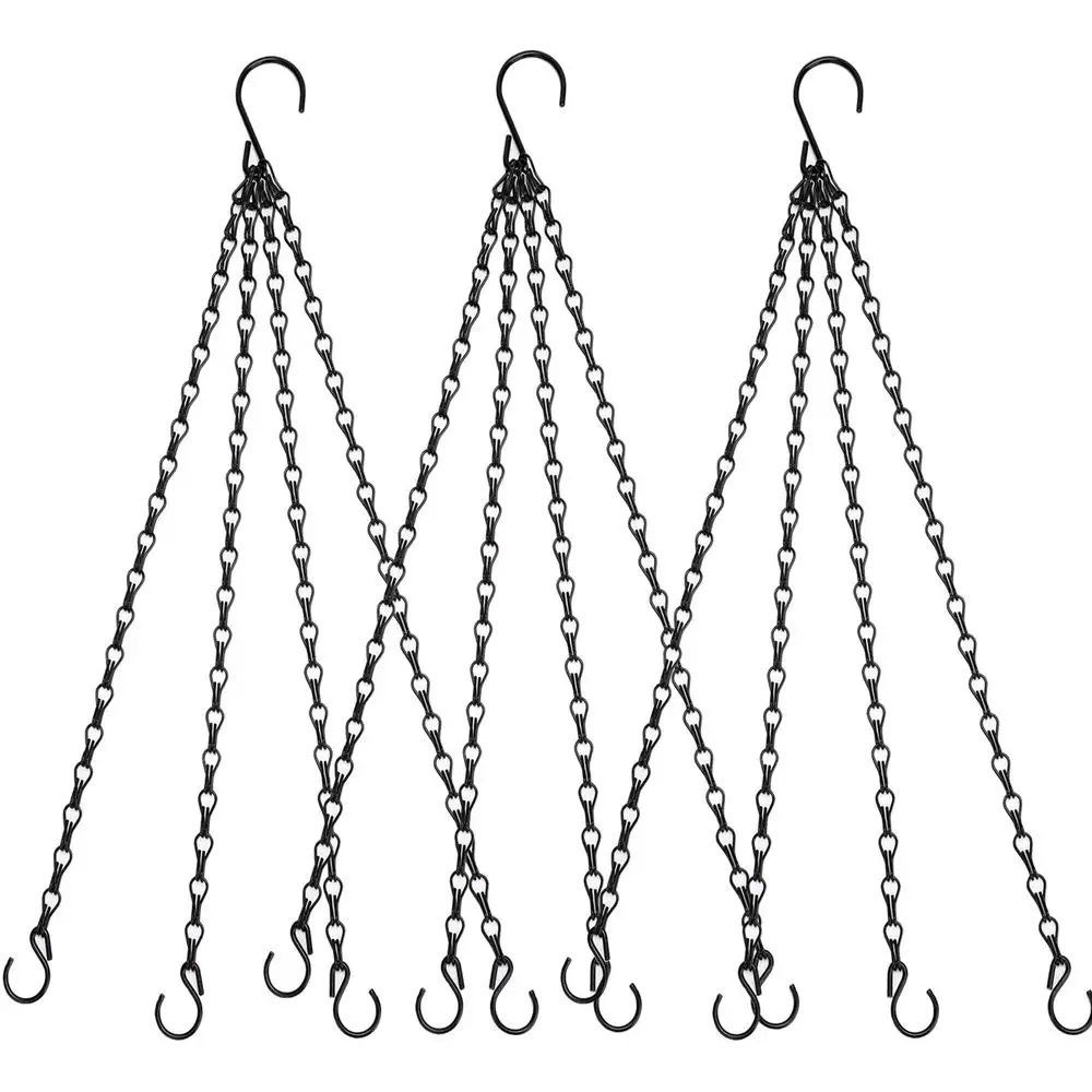 Hanging Baskets Chains 23 Inches 4 Leads Hanging Chains lower Pot Hanger Replacement Plant Hangers or Planters and Lanterns, Pac