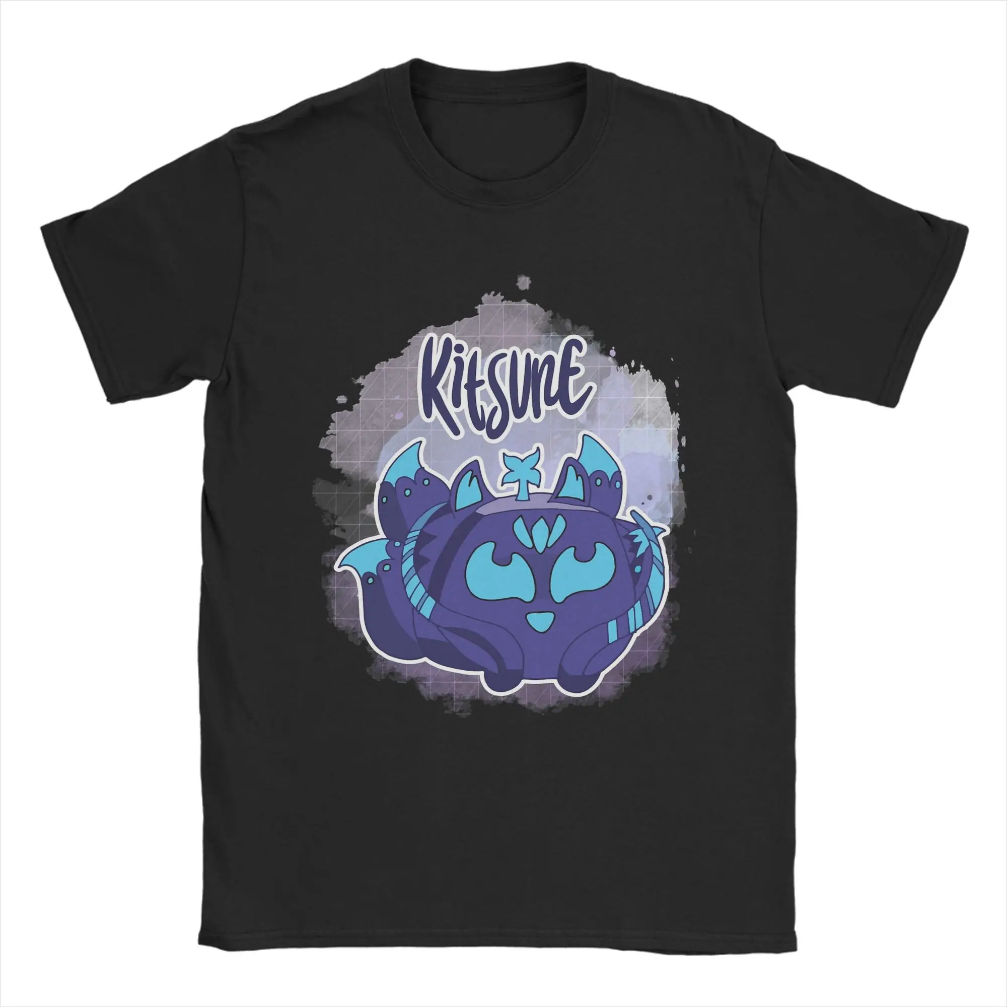 Men T-Shirt B-Blox Kitsune Fruits Funny 100% Cotton Tee Shirt Short Sleeve Game Cartoon T Shirt O Neck Clothes New Arrival