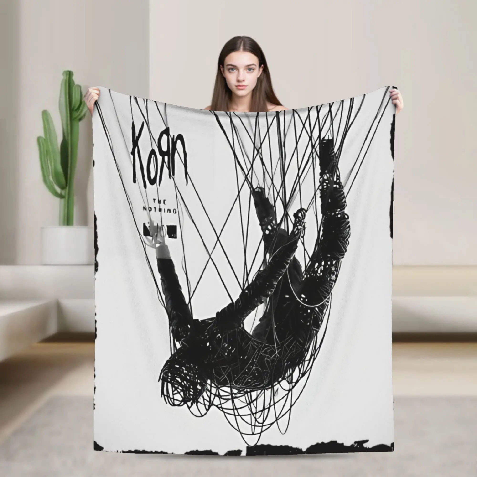 Nothing Last Forever Korns Blanket Fleece All Season Nu Metal Band Neidermeyers Breathable Throw Blanket for Sofa Couch Quilt