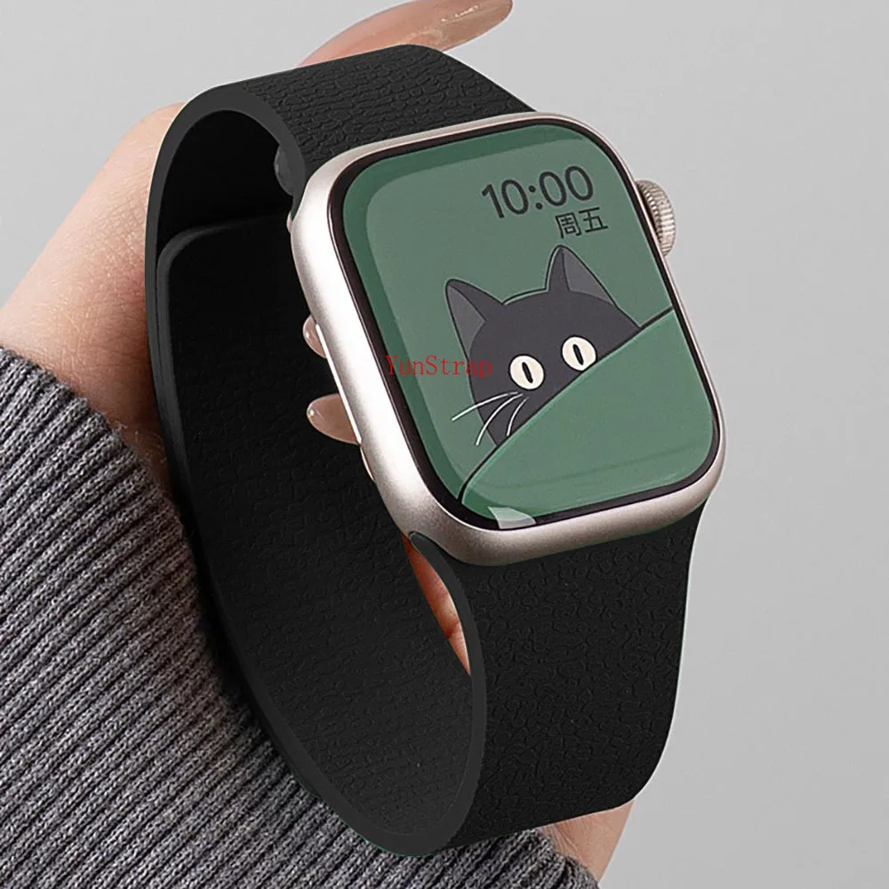 Magnetisches Silikonarmband für Apple Watch 49 mm 46 mm 45 mm 44 mm 42 mm 41 mm 40 mm Armband iWatch Ultra 2 SE 10 9 8 7 6 5 4 3 Armband